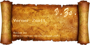 Verner Zsolt névjegykártya