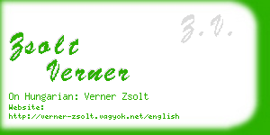 zsolt verner business card